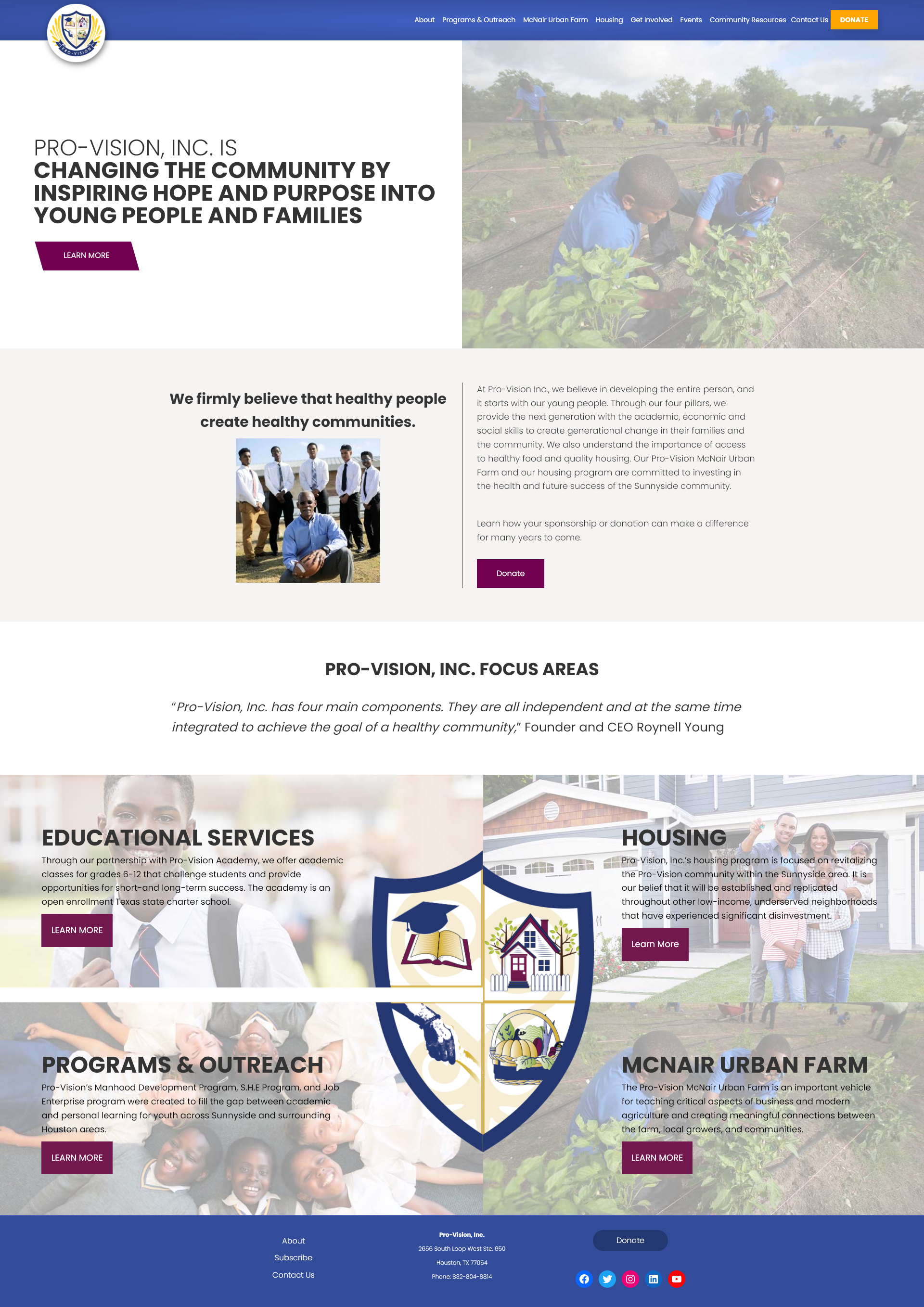 Pro-Vision, Inc. website screenshot